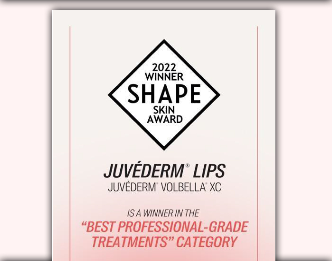 2022 Shape Magazine Skin Award JUVÉDERM® VOLBELLA® XC