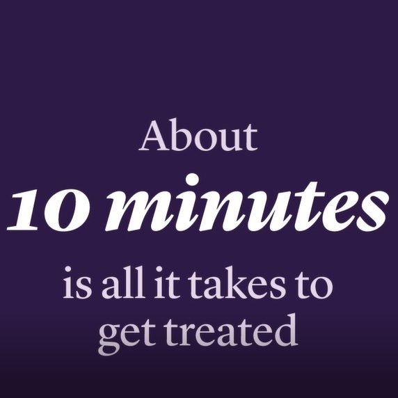 A quick 10-minute procedure, 7-10 days until you could see results for frown lines. Full results will be seen a few weeks after treatment. BOTOX® Cosmetic is a prescription medicine that is injected into muscles and used to temporarily improve the look of moderate to severe forehead lines, crow's feet, and frown lines between the eyebrows in adults. Talk to your doctor about BOTOX® Cosmetic and whether it’s right for you. There are risks with this product - The effects of BOTOX® Cosmetic may spread hours to weeks after injection causing serious symptoms. Alert your doctor right away as difficulty swallowing, speaking, breathing, eye problems, or muscle weakness can be a sign of a life-threatening condition. Patients with these conditions before injection are at the highest risk. Side effects may include allergic reactions, neck and injection-site pain, fatigue, and headache. Allergic reactions can include rash, welts, asthma symptoms, and dizziness. Don’t receive BOTOX® Cosmetic if there’s a skin infection. Tell your doctor your medical history, muscle or nerve conditions (including ALS/Lou Gehrig's disease, myasthenia gravis, or Lambert-Eaton syndrome), and medications, including botulinum toxins, as these may increase the risk of serious side effects.